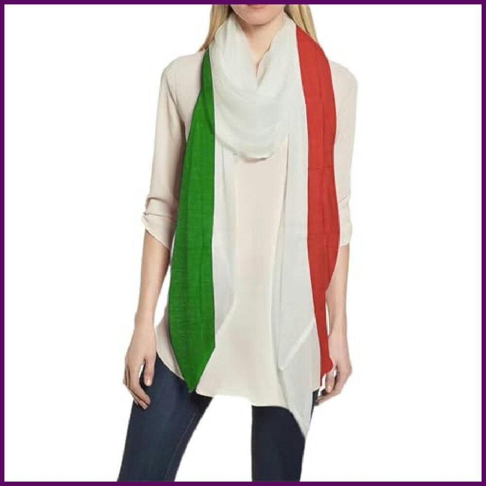 Lightweight Rectangular Scarf Shawl Wrap 35x70 So… - image 2
